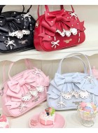 Mademoiselle Pearl Bow Rabbit Bag(Reservation/4 Colours/Full Payment Without Shipping)